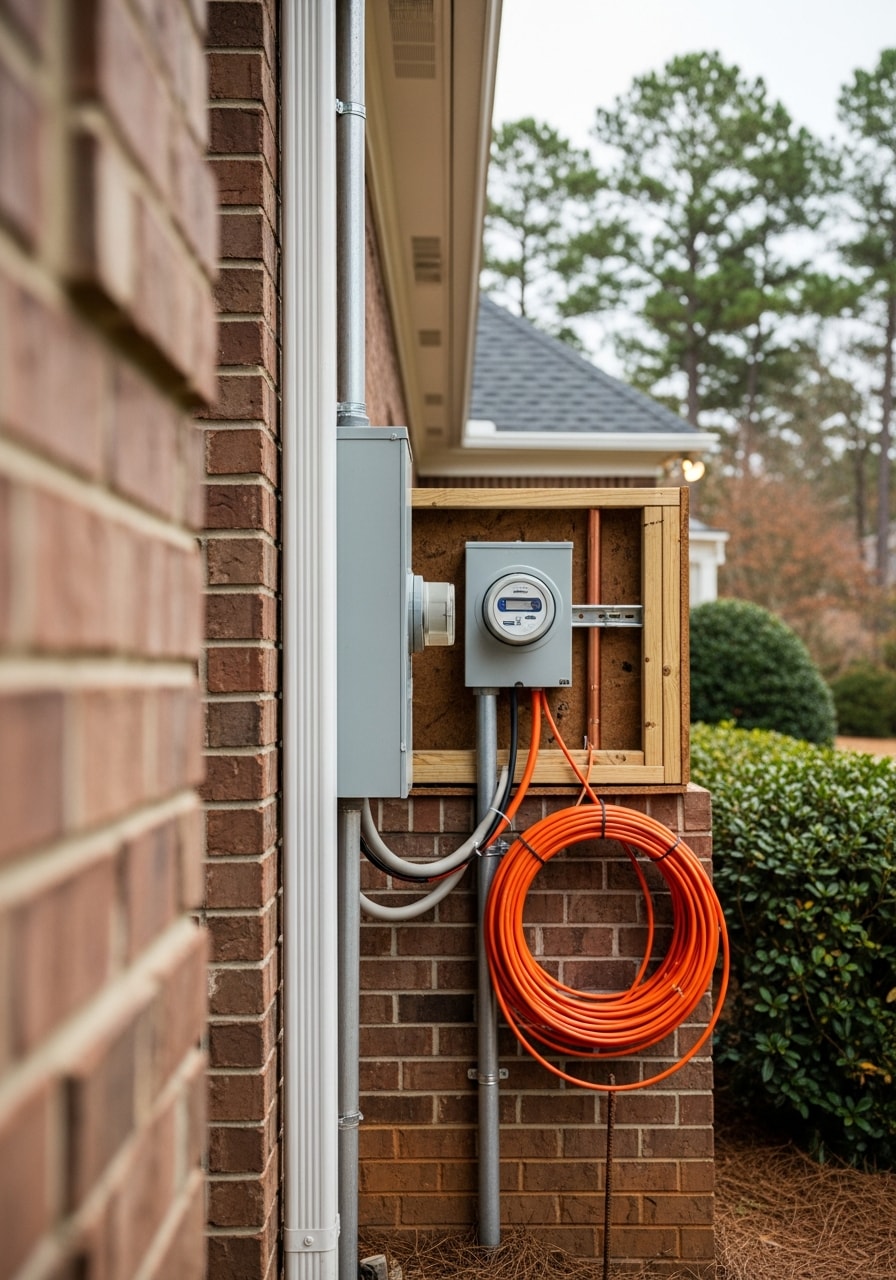 Close-up of quality workmanship on a Coweta County home exterior, showing attention to detail and local standards.
