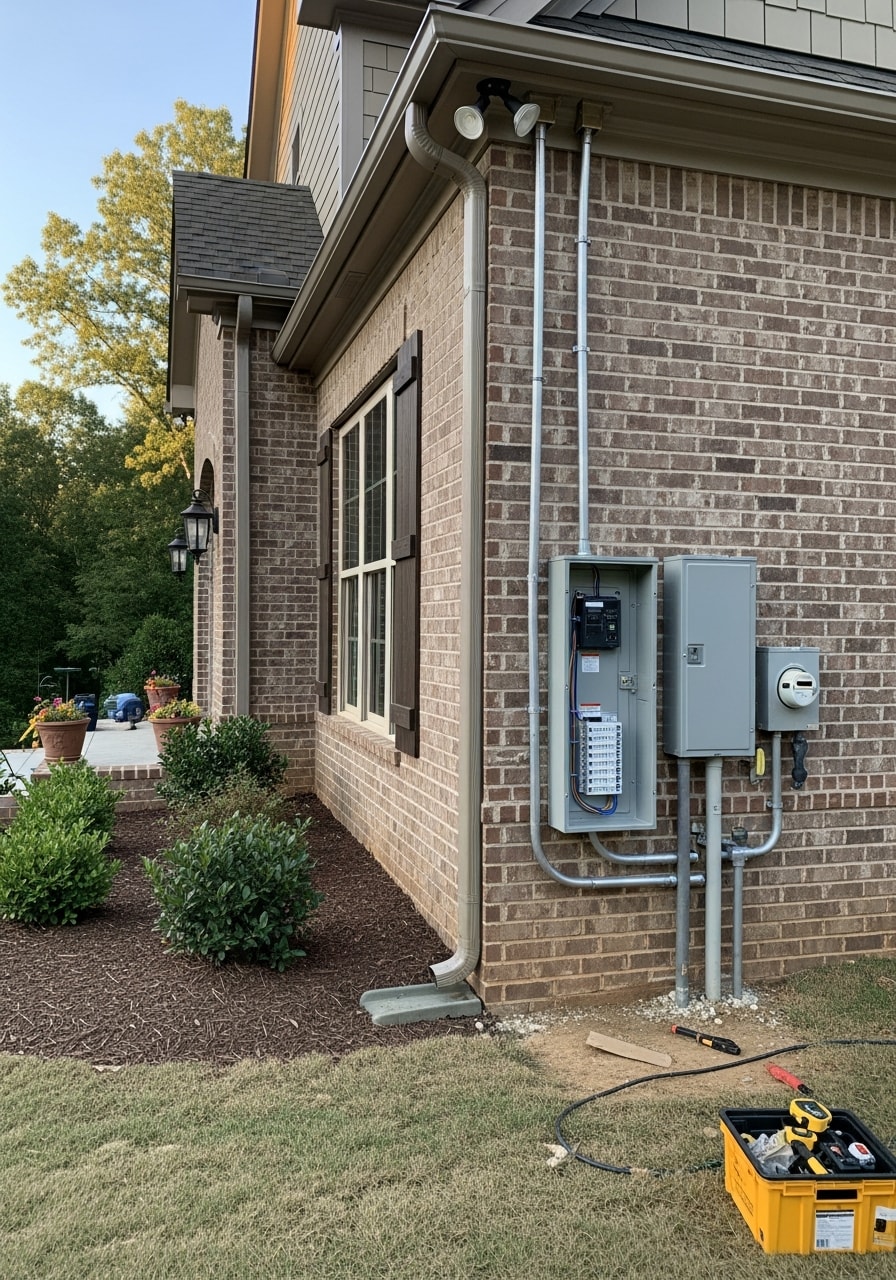 Professional workmanship on a Forsyth County property, showcasing quality materials and attention to detail.